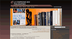 Desktop Screenshot of cdesphilosophes.org